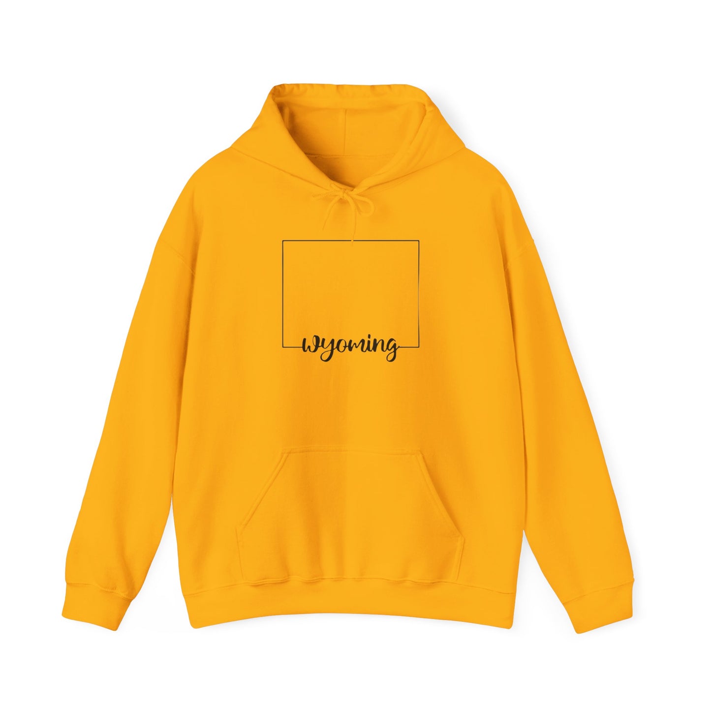 Wyoming Hooded Sweatshirt - Cozy State Pride Apparel, Mountain Lover Gift, Western Style Jumper, Souvenir Pullover, Outdoor Adventure