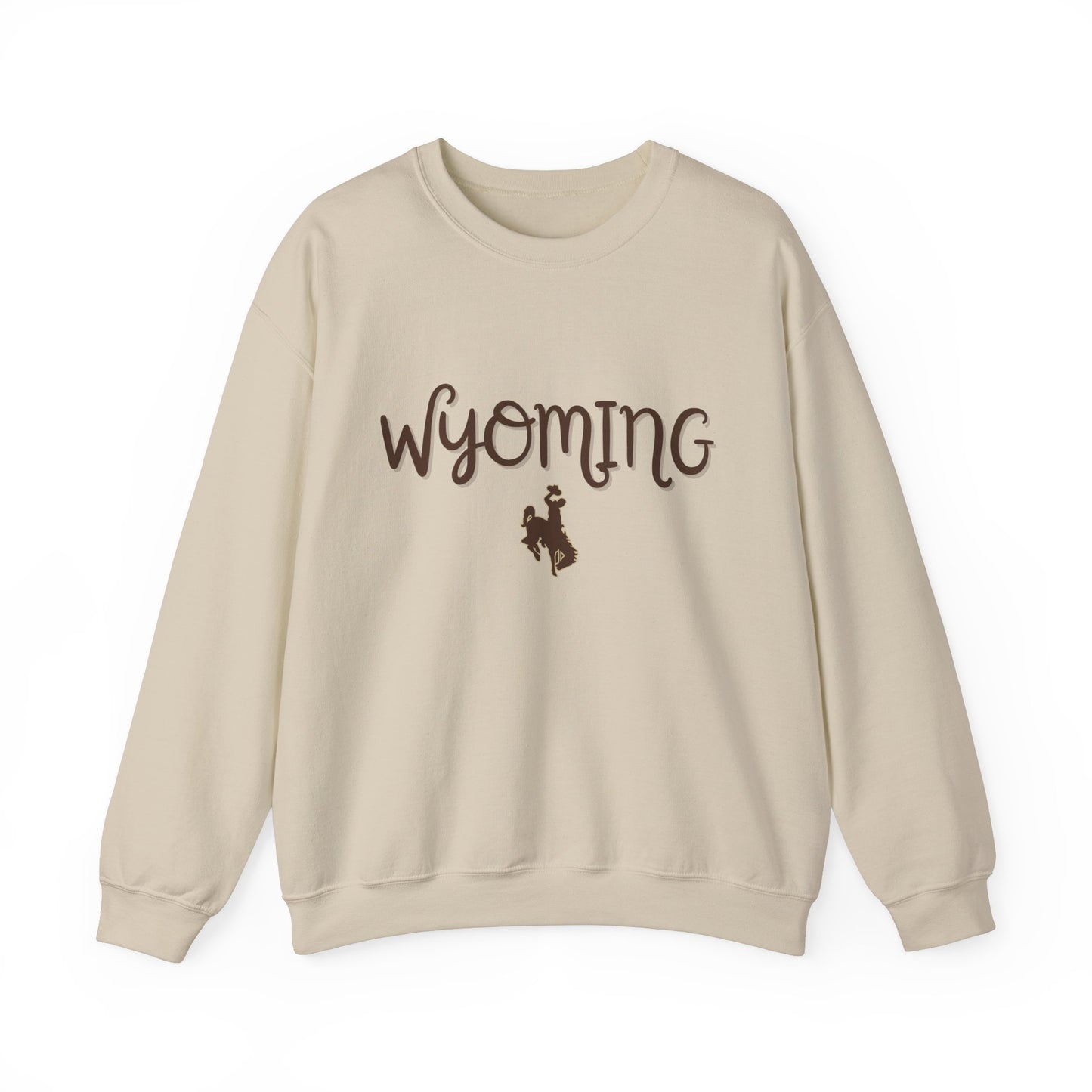 Wyoming Sweatshirt Crewneck - Unisex Heavy Blend, Cozy Wyoming Crewneck, Mountain Sweatshirt, Gift for Wyoming Lovers, Comfortable Crewneck