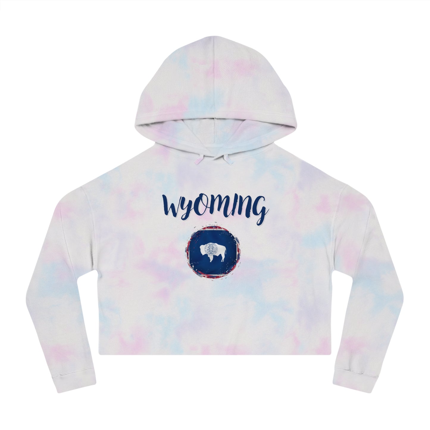 Womens Cropped Wyoming Hooded Sweatshirt