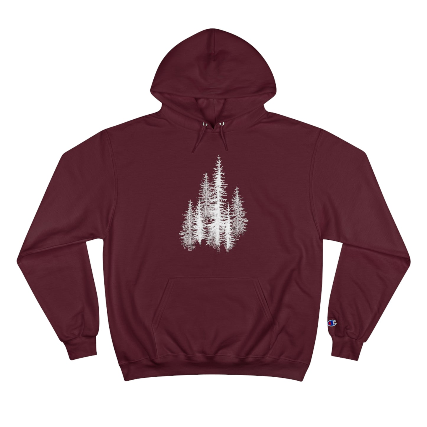 Maroon Forest Hoodie