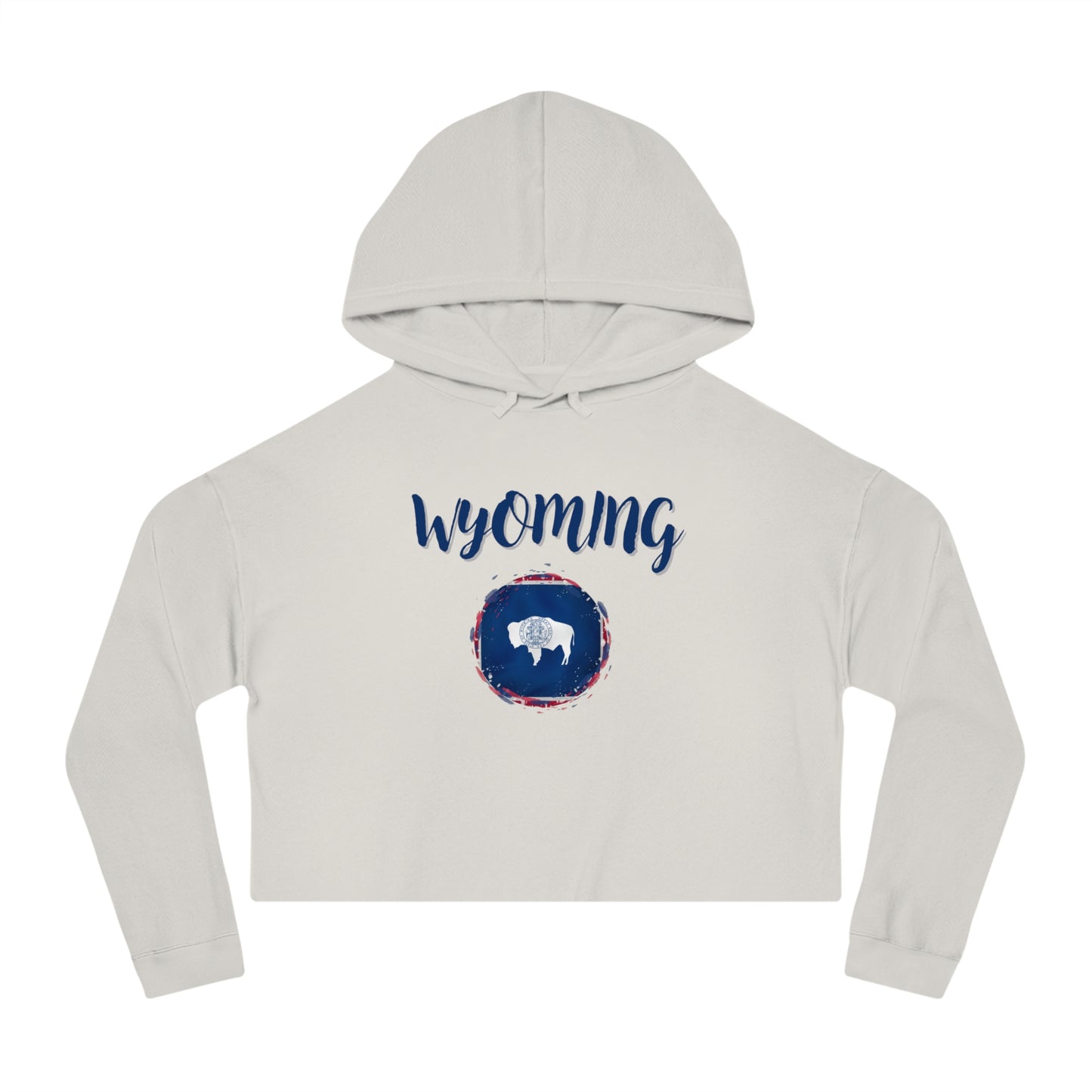 Womens Cropped Wyoming Hooded Sweatshirt