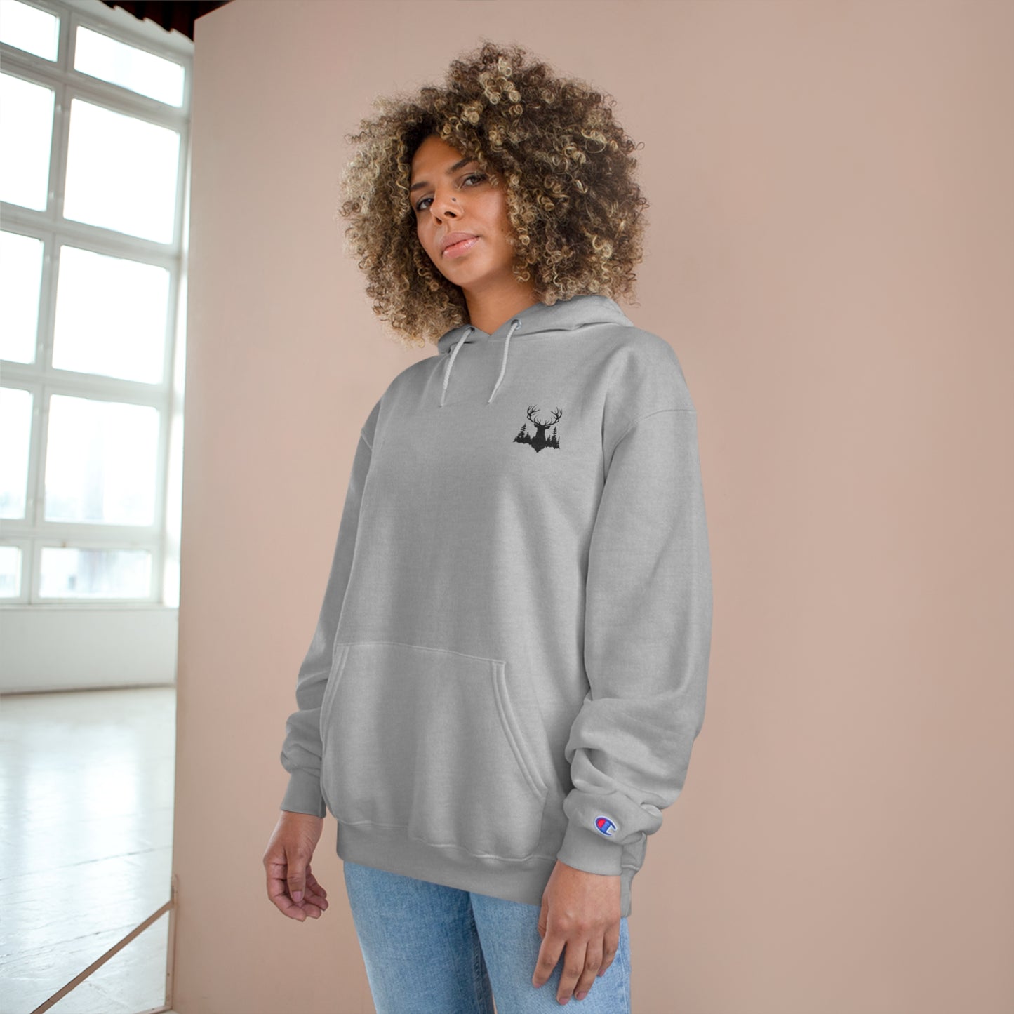 Mythical Buck Grey Hoodie