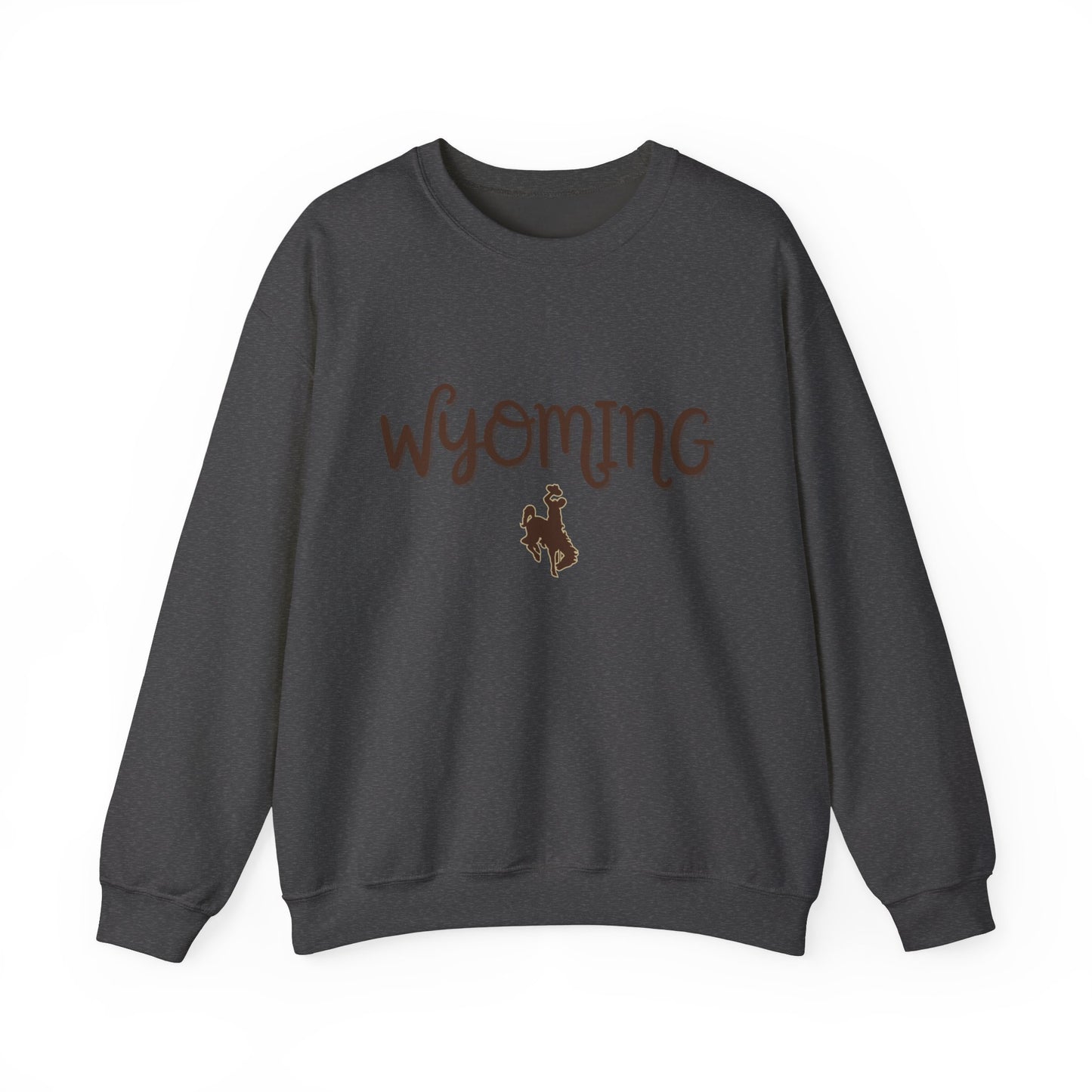 Wyoming Sweatshirt Crewneck - Unisex Heavy Blend, Cozy Wyoming Crewneck, Mountain Sweatshirt, Gift for Wyoming Lovers, Comfortable Crewneck