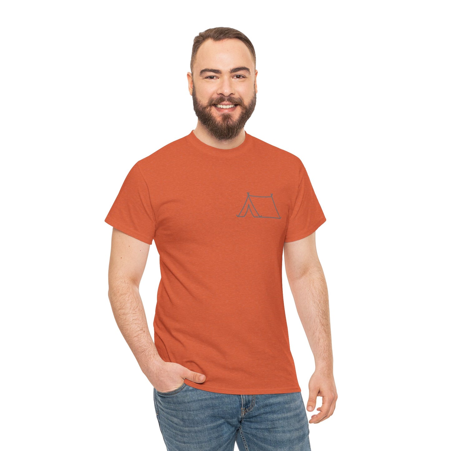 Orange Camping Tee