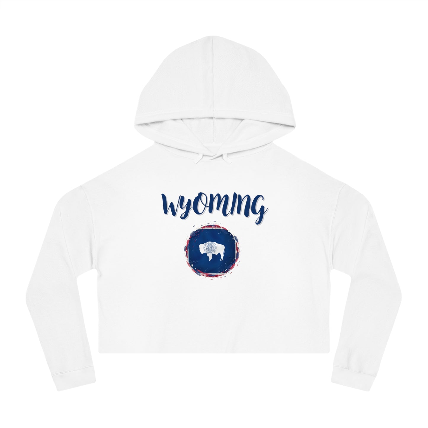 Womens Cropped Wyoming Hooded Sweatshirt