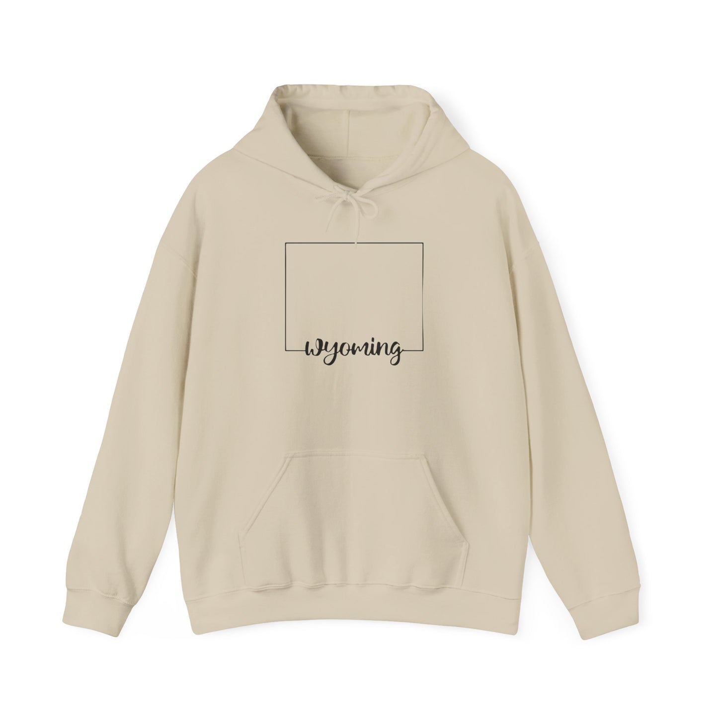 Wyoming Hooded Sweatshirt - Cozy State Pride Apparel, Mountain Lover Gift, Western Style Jumper, Souvenir Pullover, Outdoor Adventure