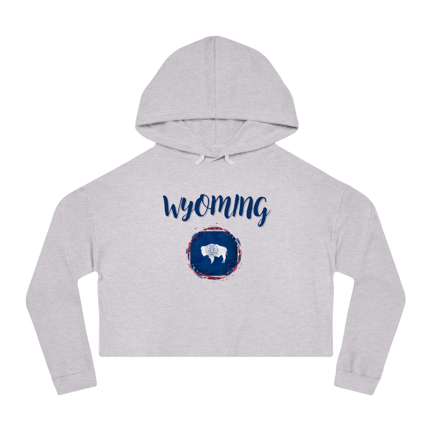 Womens Cropped Wyoming Hooded Sweatshirt