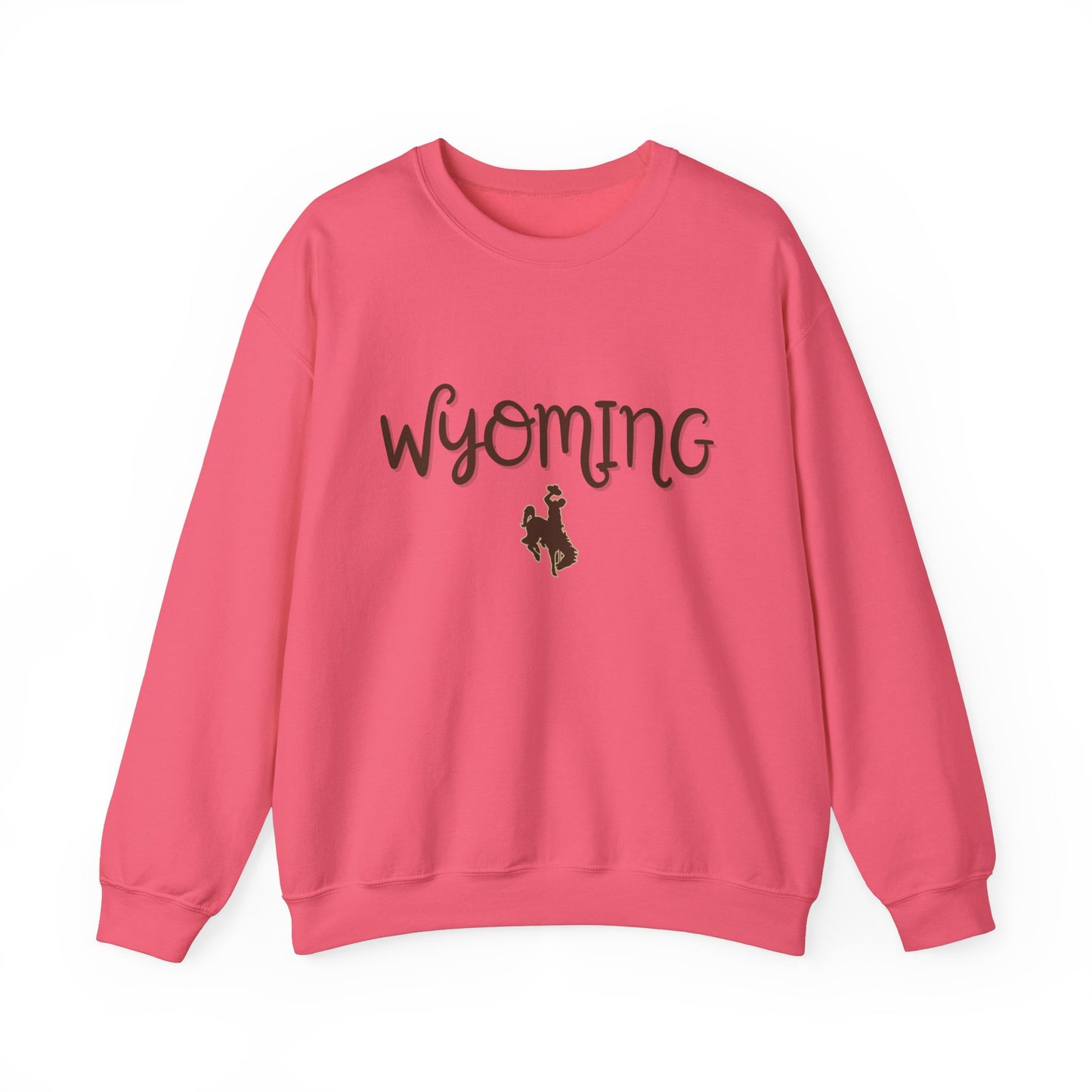 Wyoming Sweatshirt Crewneck - Unisex Heavy Blend, Cozy Wyoming Crewneck, Mountain Sweatshirt, Gift for Wyoming Lovers, Comfortable Crewneck